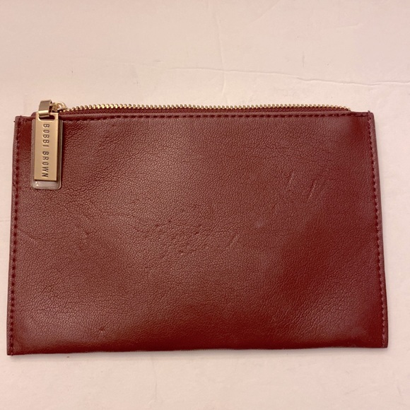 Bobbi Brown mini small zipper pouch 💯 PU, coin purse size 4.5”X 7.5” - Picture 5 of 6